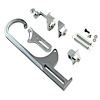 Carburetor Throttle Cable Bracket Kit - Chrome w/ Return Springs and Mount - image 1