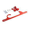 PCE124.1014.04 Carburetor Throttle Cable Bracket Kit w/ Return Springs [Billet Red] - image 1