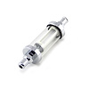 Fuel Filter 5/16 Inlet / Outlet Chrome / Clear - image 1