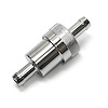 Fuel Filter 3/8 Inlet / Outlet Chrome w/ Bronze Element - image 1