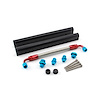 Chevy SBC 350 Billet Aluminum Fuel Injector Rail Kit Black - image 1