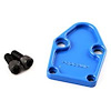 Chevy SBC 350 Fuel Pump Block Off Plate Blue - image 1