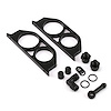 044 EFI Dual Fuel Pump Mounting Bracket Set Black Anodized Aluminium - image 1