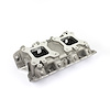 PCE147.1091 Ford 302 351C Cleveland 2V Twin Carb Intake Manifold Satin (Opt. Blower Mount) - image 1