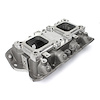 Ford 302 351C Cleveland 3V 4V w/Tongues Open Intake Manifold w/Dual Carb Adapter - image 1