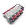 PCE148.1113 Hi-Ram EFI Intake Manifold GM LS1/LS2/LS6, with 92mm Throttle Body [Satin] - image 3