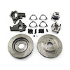 GM C5 CORVETTE 13 DRILLED SLOTTED FRONT DISC BRAKE CONVERSION KIT HUB AND SPINDLES ONLY - image 1