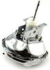 Universal Single-Diaphragm Brake Booster 9 in. - Chrome - image 1