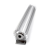 Single Pass Transmission Oil Cooler With 3/8" Hose Barb Fittings Overall: 3" H x 3.25" T x 15" W - image 1