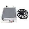 60-66 Ford/Mercury Sbc/Mustang 3.3L L6/V8 3-Row Radiator + 14 Electric Fan - image 1