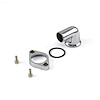 Chevy SBC 350 90 Degree Swivel Aluminum Thermostat Housing Water Neck Chrome - image 1