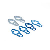 Chevy SBC Short Water Pump Leg Spacer Kit With Gaskets 1/8 Thick - image 1