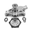 PCE195.1107 Chevy SBC 350 HV Straight Impeller Aluminum Short Water Pump Satin - image 3