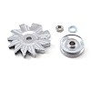 Universal Alternator Pulley and Fan Kit for Chevy & Ford Single Groove V-Belt Alternator