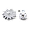 Universal Alternator Pulley and Fan Kit for Chevy & Ford Single Groove V-Belt Alternator - image 2