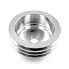 PCE239.1006 Crankshaft Pulley, 3 Groove V-Belt for Small Block Chevy Short Water Pump [Aluminum] - image 1