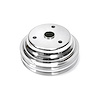 Crankshaft Pulley Small Block Chevy 350 Long Water Pump Swap 2 Groove V-Belt 6.6" Billet Aluminum - image 1