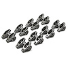 Chevy SB 350 1.6 Ratio 3/8 Shaft Mount Stainless Steel Roller Rocker Arm Set - image 1