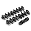 Chevy SBC 350 1.6 Ratio 7/16 SuperStreet Ultra Black Roller Rocker Arm Set