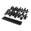 PCE261.1244.02 Ford 429 Boss 1.73 Ratio Aluminum Shaft Roller Rocker Arms Set Black