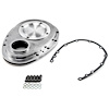 Polished Aluminum 2-Piece Timing Chain Cover Small Block Chevy 350 - image 1