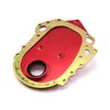FORD 351C 2-PIECE BILLET TIMING CHAIN COVER RED W/ REMOVABLE FRONT PLATE - image 2