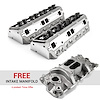 Speedmaster Small Block Chevy 350 Cast Aluminum Cylinder Heads & Free LowRise Intake Manifold Promo - image 1