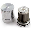 GM Chevy Billet Aluminum Reusable Oil Filter w/Stainless Steel Element / Magnet - image 1