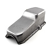Steel Oil Pan Small Block Chevy 350, Rear Wet Sump - Natural Finish - image 1