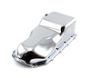 Steel Oil Pan Pontiac 326/400/455, Rear Sump [Chrome] - image 1