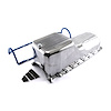 PCE300.1098 Chevy SBC 350 2Pc Rms 1980 1985 Polished Finned Aluminum Oil Pan and Gasket Kit - image 1