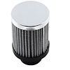 Chrome Valve Cover Open Filter Element Breather 1 3/8 Clamp On - image 1