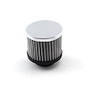 Chrome Valve Cover Open Filter Element Breather 1 1/2 Clamp On - image 1