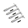 5 3/8 Chrome Valve Cover T-Handle Wing Bolts - w/ 5/16 Studs - image 1