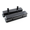 Chevy SBC 350 Black Steel Circle Track Valve Covers - Tall - image 1