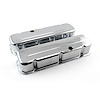 Chevy BBC 454 Chrome Steel Valve Covers - Tall w/ Baffled Hole - image 1