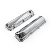 Ford 429 460 Chrome Steel Valve Covers - 3 1/2 Tall w/ Baffled Hole