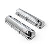 Ford 429 460 Chrome Steel Valve Covers - 3 1/2 Tall w/ Baffled Hole - image 2