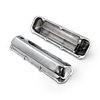 Ford 429 460 Chrome Steel Valve Covers - 3 1/2 Tall w/ Baffled Hole - image 4