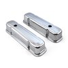 PCE314.1048 Pontiac 326 400 455 Chrome Steel Valve Covers - 3 1/2 in. Tall w/ Baffled Hole - image 2