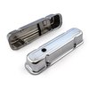 PCE314.1048 Pontiac 326 400 455 Chrome Steel Valve Covers - 3 1/2 in. Tall w/ Baffled Hole - image 3