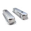 PCE314.1048 Pontiac 326 400 455 Chrome Steel Valve Covers - 3 1/2 in. Tall w/ Baffled Hole - image 4