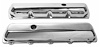 Oldsmobile 400 425 455 Chrome Steel Valve Covers Short w/ Hole - image 1