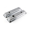 Center Bolt Stamped Steel Valve Cover Caps - Short with Truck Cap Hole Small Block Chevy 350