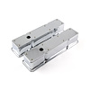 Chevy SBC 350 Chrome Steel Valve Covers - Tall w/ Hole / Removable Top - image 1