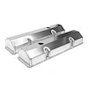 Chevy SBC 350 Satin Fabricated Valve Covers - Tall w/ Hole - image 1
