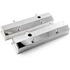 Chevy SBC 350 Polished Long Bolt Fabricated Valve Covers - Tall w/ Hole - image 1