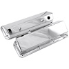 Ford 302 351C Cleveland Polished Fabricated Valve Covers - Tall w/ Hole - image 1