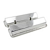 Ford 302 351C Cleveland Chrome Fabricated Valve Covers Extra Tall without Hole - image 1
