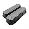 Black Finned Cast Aluminum Valve Covers Big Block Chevy - image 1